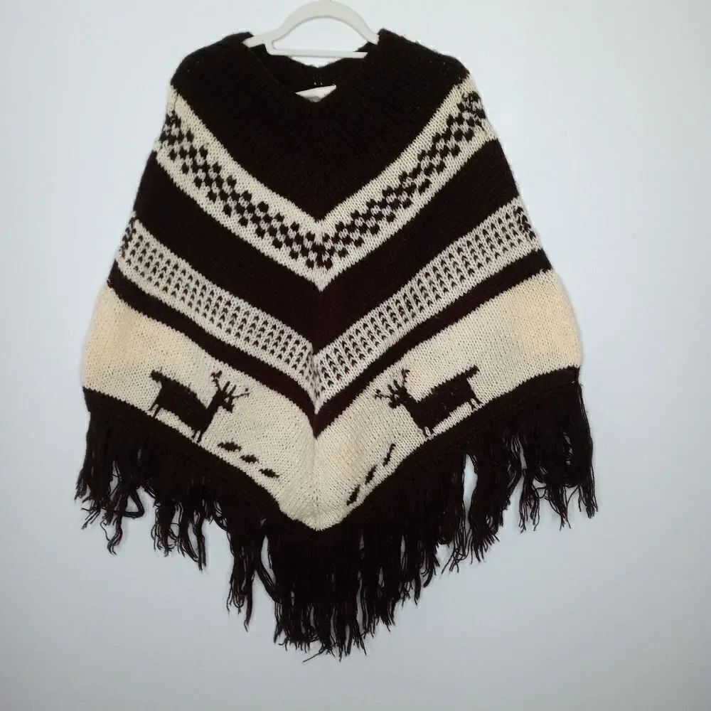 Andean Imports Corp knit poncho